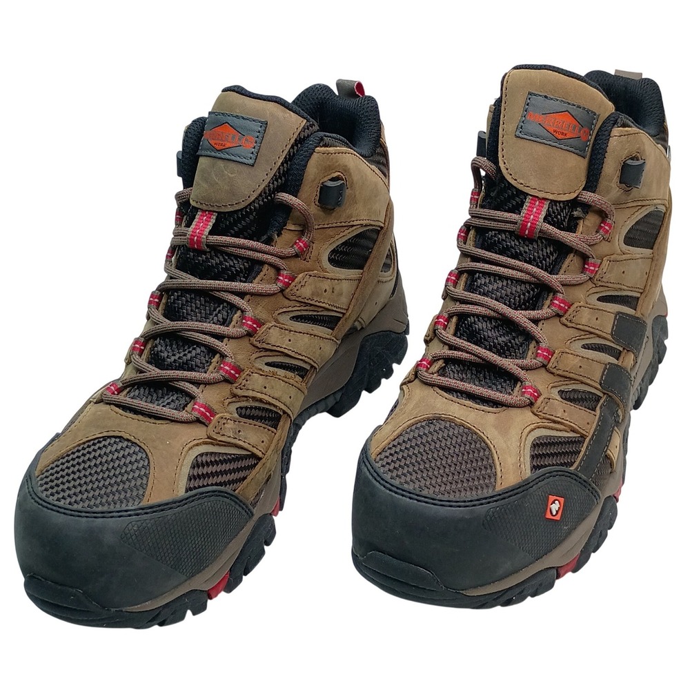 Merrell Moab 2 Mid Waterproof Work Boots Women Size 9 Brown Leather J15878
